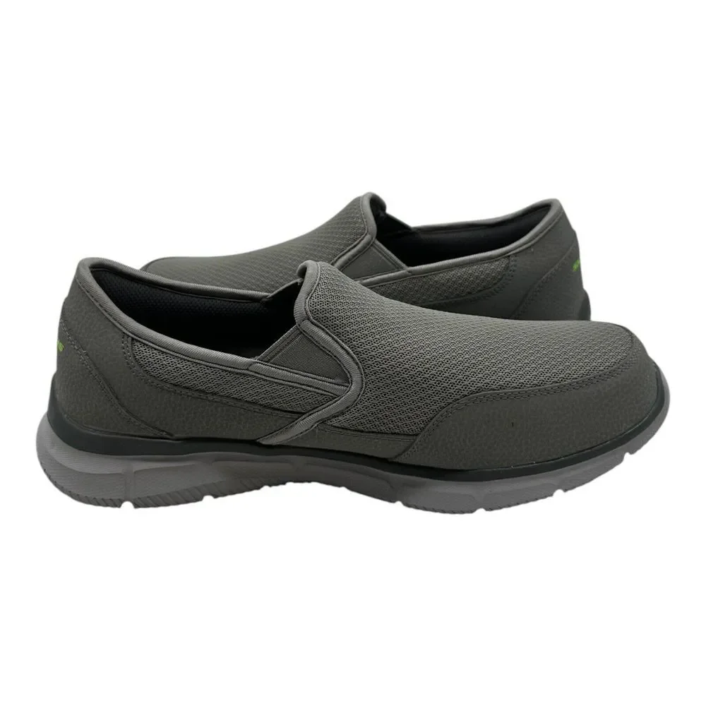 Skechers Equalizer Persistent Shoes‎ Mens 11 Grey Slip On Sneakers 59997S